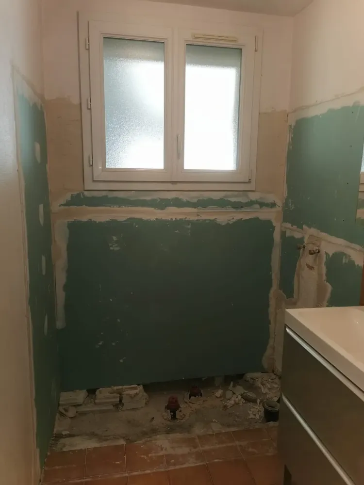 Projet renovation salle de bains -  Pendant